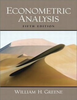 Econometric Analysis – William H. Green – 5th Edition
