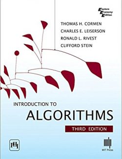 Introduction to Algorithms – Thomas H. Cormen, Charles E. Leiserson and Ronald L. Rivest – 3rd Edition