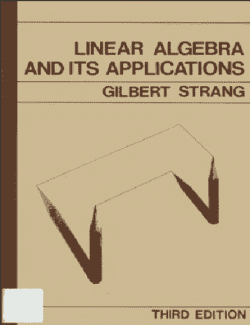 Linear Algebra and Its Applications – Gilbert Strang – 3rd Edition