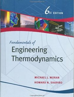 Fundamentals of Engineering Thermodynamics – Moran & Shapiro – 6th Edition