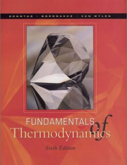 Fundamentals of Statistical Thermodynamics – Van Wylen – 6th Edition